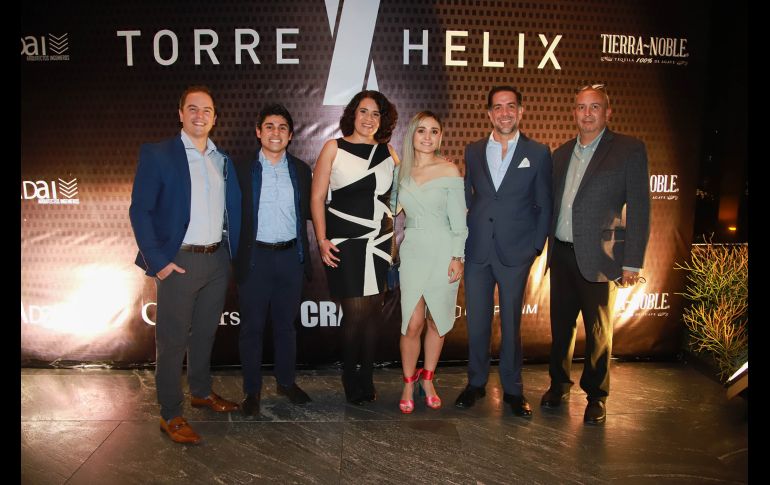 Diego Escobar, Omar Montoya, Ale Gómez, Alejandra Hernández, Juan Carlos Méndez y Eduardo Sarti. GENTE BIEN JALISCO/ANTONIO MARTINEZ