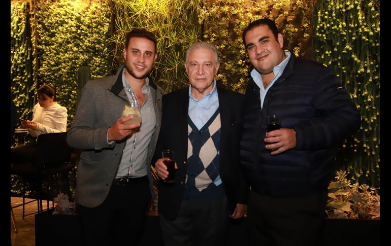 Aldolfo, Jacques y Charles Azar. GENTE BIEN JALISCO/ANTONIO MARTINEZ