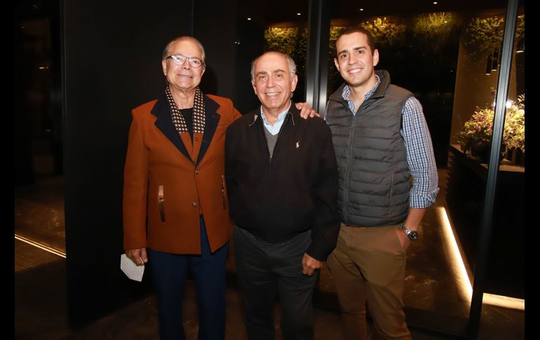 Jaime Sahagún, Enrique Plascencia y Enrique Plasecencia. GENTE BIEN JALISCO/ANTONIO MARTINEZ