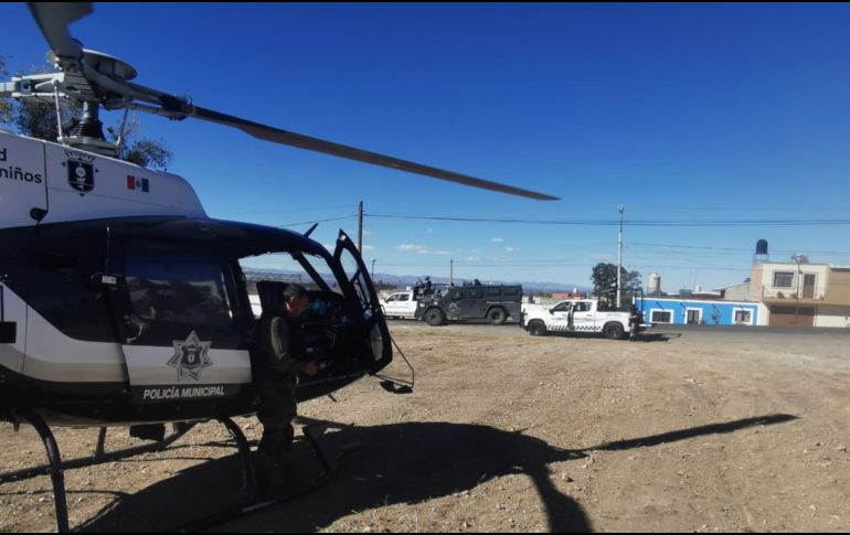 El policía herido fue trasladado de emergencia a un hospital privado por el helicóptero Halcón de la Policía de Zapopan. ESPECIAL