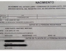 Tras un juicio de amparo, Guanajuato expidió la primera acta de nacimiento no binaria en el país. TWITTER: @FaustoGlow