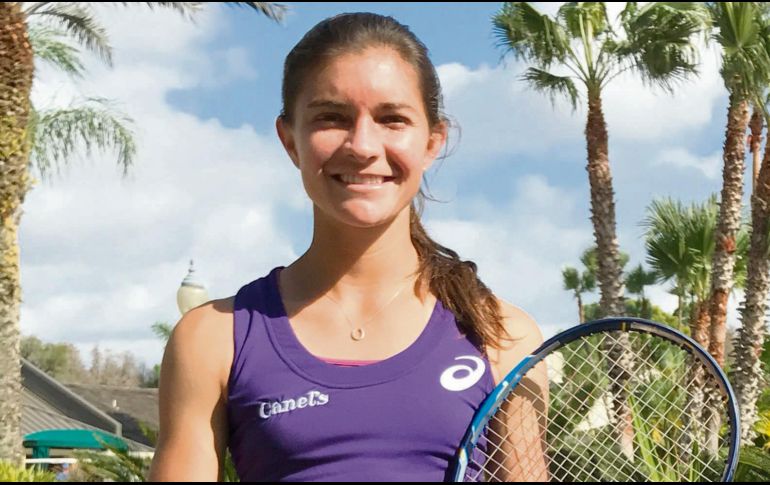Marcela Zacarías, la tenista Tricolor estará hoy en la fase previa. ESPECIAL