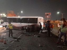 El accidente ocurrió en la carretera México-Pachuca esta noche. ESPECIAL
