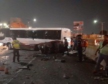 El accidente ocurrió en la carretera México-Pachuca esta noche. ESPECIAL