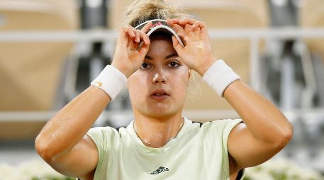 Confiada. La tenista mexicana mostró seguridad en la experiencia que ha acumulado con el paso de los años como profesional. EFE