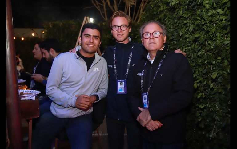 Ricardo Valencia, Gustavo y Gustavo Santoscoy. GENTE BIEN JALISCO/ANTONIO MARTINEZ
