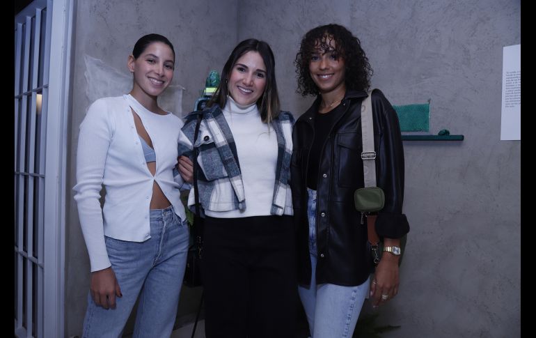 Renata Bricio, Luisa Tapia y Julieta Hernández. GENTE BIEN JALISCO/ CLAUDIO JIMENO