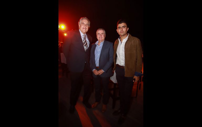 Juan Hernández, Jaime Maitorena y Ricardo Valencia. GENTE BIEN JALISCO/ANTONIO MARTÍNEZ