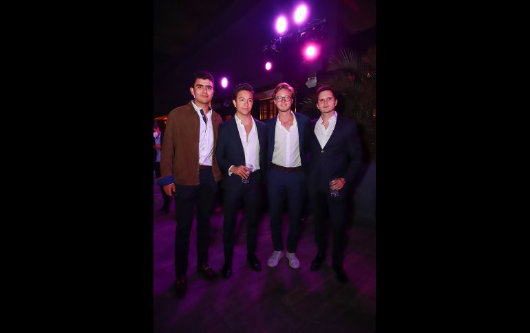 Ricardo Valencia, Juan Pablo Tinajero, Gustavo Santoscoy, Diego Arce. GENTE BIEN JALISCO/ANTONIO MARTÍNEZ