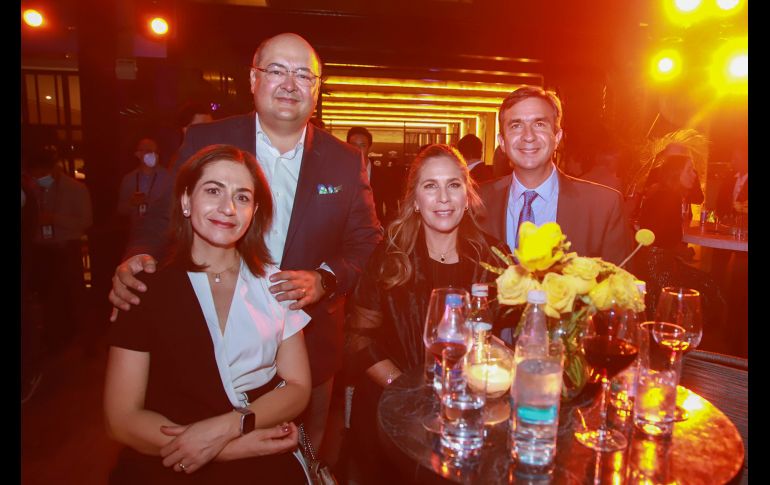 Xelha Mejía, Joel Corona, Aracely Ramírez y Fernando Rodríguez. GENTE BIEN JALISCO/ANTONIO MARTÍNEZ