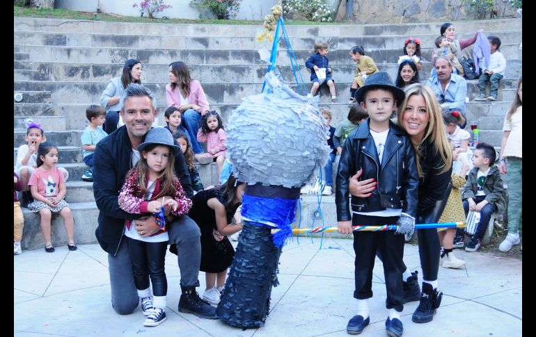 Juan Pablo Barajas, Juliana Barajas, Pablo Barajas y Gaby Castillo. GENTE BIEN JALISCO/MARIFER RACHED