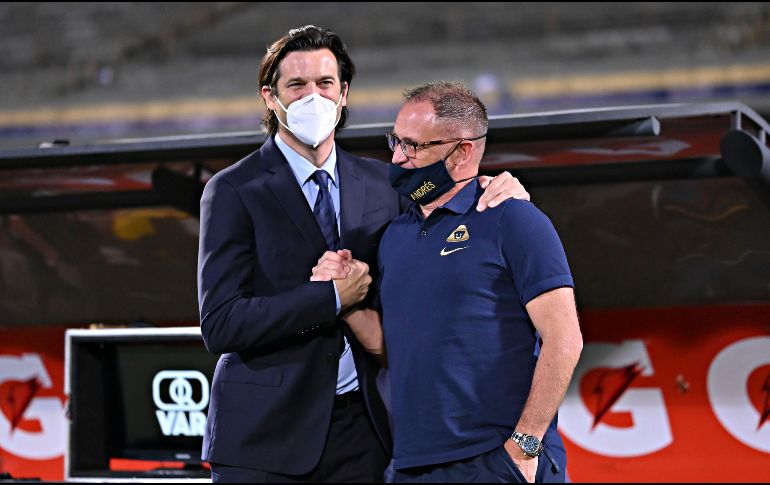 COMPLICADO. Santiago Solari se juega su puesto ante su último verdugo en la Liguilla. IMAGO7