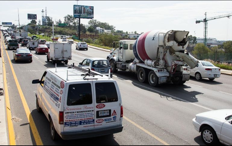 Los empresarios manifestaron sus reservas a una eventual extensión para restringir la circulación del transporte de carga en la ZMG y plantearon utilizar alternativas tecnológicas. EL INFORMADOR / ARCHIVO