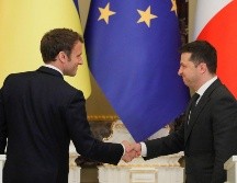 Zelensky acusó a la OTAN de dejarlos solos (a él y al pueblo ucraniano), a pesar de las llamadas de auxilio que se ha solicitado a la alianza. EFE/ S. DOLZHENKO