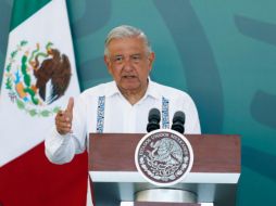 AMLO declaró este día que condena la invasión de cualquier potencia porque tiene qué ver con nuestra historia y está en los principios de política exterior que establece nuestra Constitución. EFE / Gobierno de México
