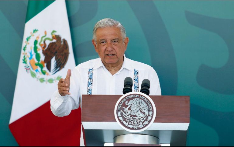 AMLO declaró este día que condena la invasión de cualquier potencia porque tiene qué ver con nuestra historia y está en los principios de política exterior que establece nuestra Constitución. EFE / Gobierno de México