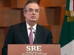Ebrard dio a conocer que el grupo de mexicanos  ha seguido el protocolo de protección implementado por la embajada mexicana en Ucrania. EFE/I. Esquivel
