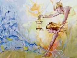 Pieza de la muestra “Cielo Abierto”, donde se puede observar la relación del cuerpo con su entorno. ESPECIAL