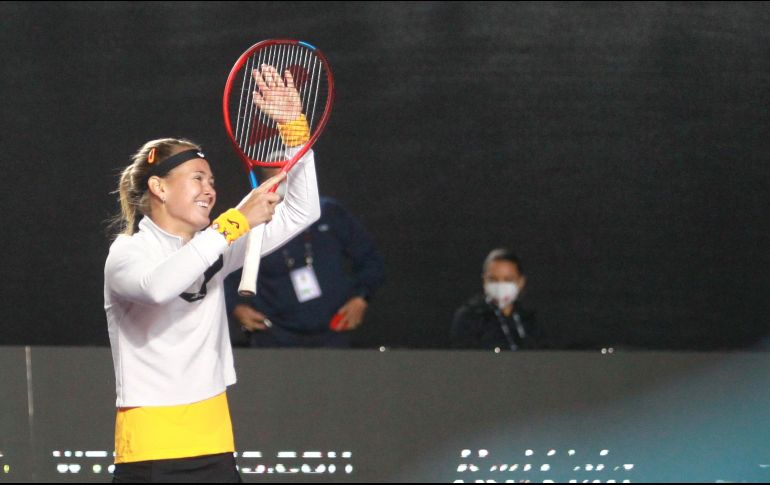 En la ronda semifinal, Bouzkova venció en sets corridos a la china Qiang Wang, quien llegaba hasta esta ronda sin perder un solo set. EL INFORMADOR/A. Camacho