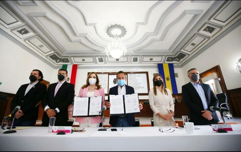 El presidente municipal de Guadalajara, Pablo Lemus Navarro, estuvo presente en el lanzamiento de la plataforma. TWITTER/@PabloLemusN