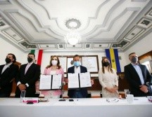 El presidente municipal de Guadalajara, Pablo Lemus Navarro, estuvo presente en el lanzamiento de la plataforma. TWITTER/@PabloLemusN