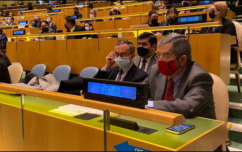 En la votación sólo cinco países, entre ellos Rusia, se negaron a criticar los ataques iniciados el jueves pasado. TWITTER/@MexOnu