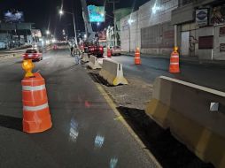 Las boyas no eran respetadas por los automovilistas, eso provocaba acumulación de vehículos en carriles centrales y laterales. ESPECIAL