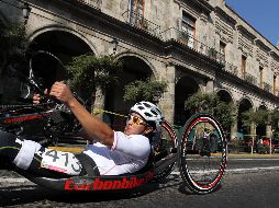 El deportista compite en la categoría de alpinismo llamada eslalon gigante. EL INFORMADOR / ARCHIVO