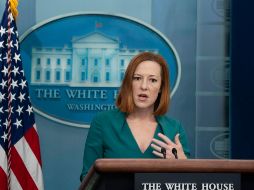 Psaki dijo que el presidente estadounidense, Joe Biden, aún considera que “sigue abierto el camino a la diplomacia”. EFE/ C. Kleponis