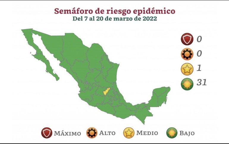 La actualización del semáforo ocurre en medio de una disminución de los contagios del virus en el país. ESPECIAL