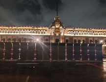 El Palacio Nacional fue blindado por el Gobierno federal previo al Día Internacional de la Mujer. SUN