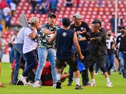 LAXOS. A pesar de que las imágenes muestran la brutalidad que hubo en La Corregidora, la Liga MX no impuso medidas 