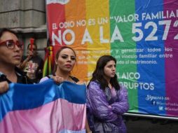 Los grupos LGBT protestaron contra la ley, que se debatió por primera vez en 2017. GETTY IMAGES