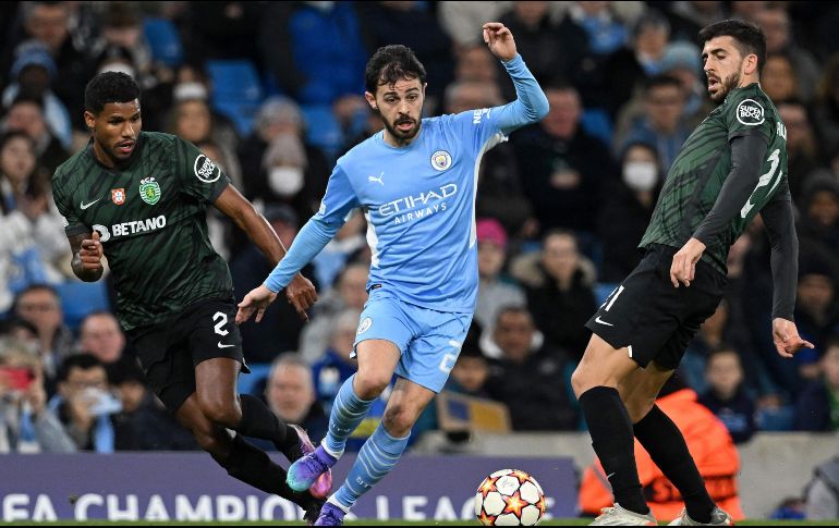 El Manchester City se une al Real Madrid, Liverpool y Bayern Munich como los primeros cuatro clasificados para los Cuartos de Final de la Champions League. AFP/P. Ellis