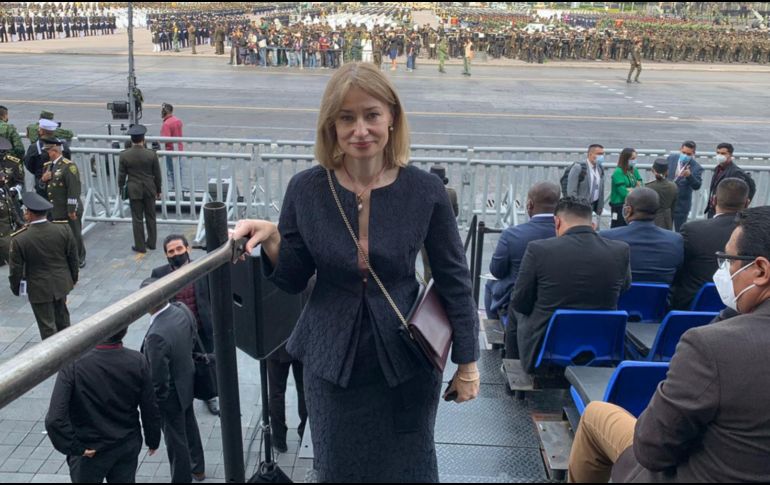 La embajadora recordó que tras los ataques de Rusia, casi mil trecientos civiles han muerto en Ucrania. TWITTER / @OkDramaretska