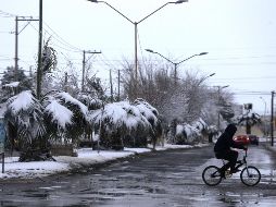 A días del inicio de la primavera se registró la caída de nieve y agua nieve, durante la mañana de este viernes en Ciudad Juárez, Chihuahua. EFE / ARCHIVO