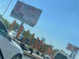 El INE detectó 278 anuncios espectaculares, 36 bardas pintadas, 11 lonas y 21 casos de propaganda adherida en 15 entidades federativas. TWITTER/@chavezmiriam