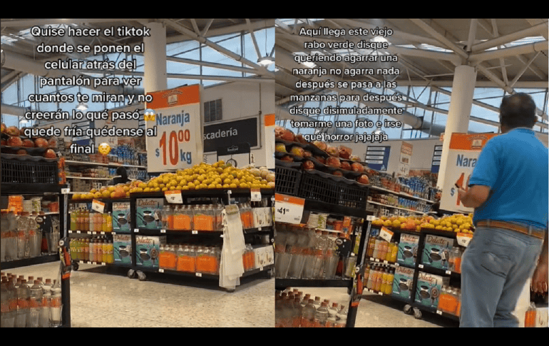 Tras revisar el material que había grabado como parte de una tendencia en TikTok, una mujer descubrió que fue acosada. TIKTOK: @lelenguadeperros