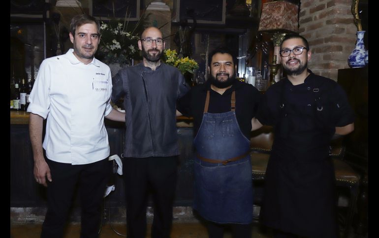 Javier Muñoz, Max Covaliu, César Jiménez y Diego Montoya. GENTE BIEN JALISCO/Claudio Jimeno