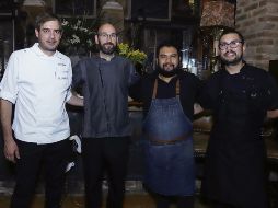Javier Muñoz, Max Covaliu, César Jiménez y Diego Montoya. GENTE BIEN JALISCO/Claudio Jimeno