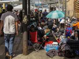 De acuerdo con las cifras del gobierno mexicano, en las últimas tres semanas a la ciudad fronteriza de Tijuana han llegado aproximadamente 310 personas de Rusia, Ucrania y Bielorrusia. EFE / J. Terriquez