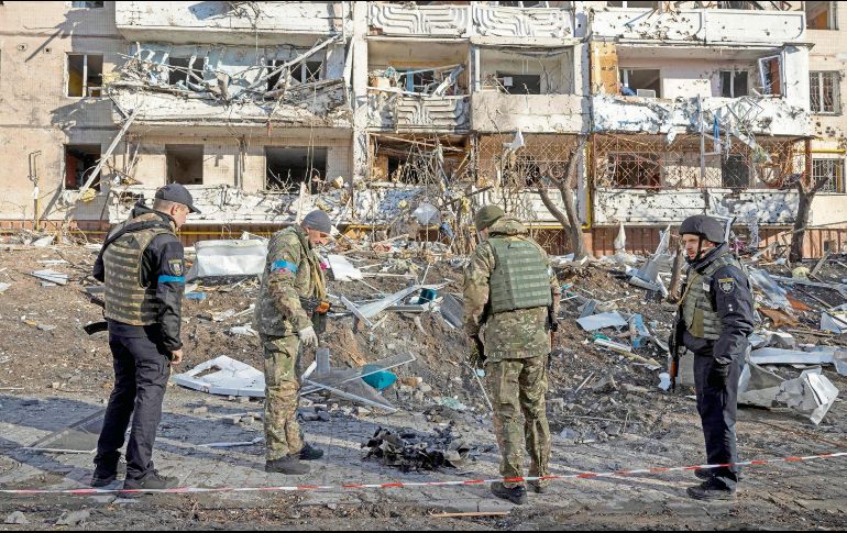 Los bombardeos sobre las principales ciudades y puntos estratégicos siguen en Ucrania. AFP/F. Senna
