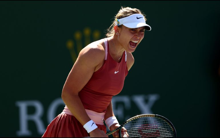 Paula Badosa sigue en estado de gracia en el torneo del desierto californiano. AFP/C. BRUNSKILL