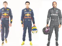 La pelea entre Max Verstappen (izq.) y Lewis Hamilton (der.) será encarnizada, mientras que se espera que Sergio Pérez tenga mayor protagonismo. ESPECIAL/RB Content Pol/ Daimler AG