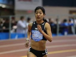 Alma Delia Cortés logró que no había alcanzado antes ninguna mujer mexicana en la prueba de los mil 500 metros planos. TWITTER / @CONADE
