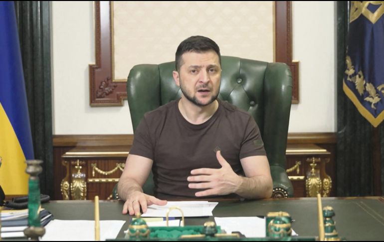 Zelenski reivindicó que cualquier retirada de las fuerzas rusas era 