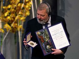 Dmitri Muratov. El periodista ruso ganó el Nobel de la Paz el año pasado. AFP