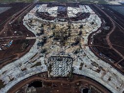 AMLO publica un decreto por el que se declara área natural protegida la zona del Lago de Texcoco, incluida la zona donde se ubicaba el fallido proyecto del nuevo aeropuerto de la Ciudad de México. AFP / ARCHIVO