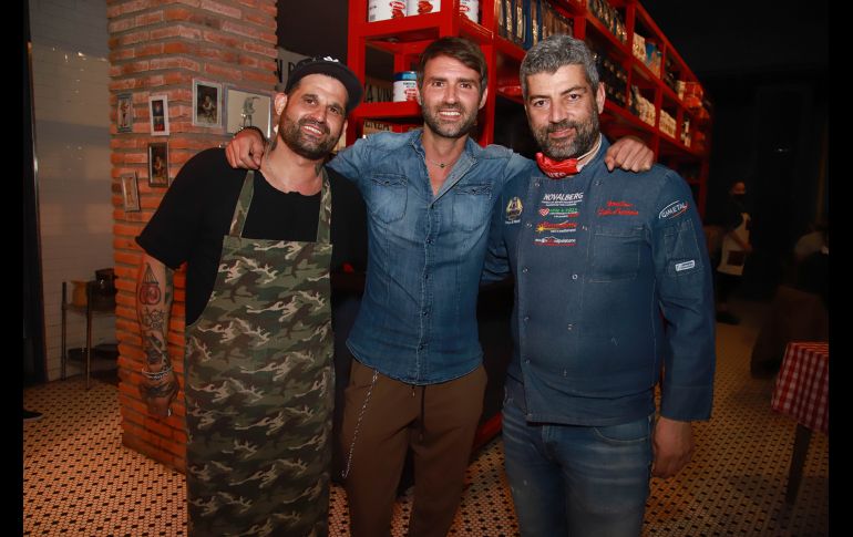 Gustavo de Cesare, Francesco Vovola y Fabio Cristiano. GENTE BIEN JALISCO/Antonio Martínez
