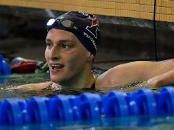 Lia Thomas durante la competición en Atlanta, Georgia, el 17 de marzo. GETTY IMAGES
